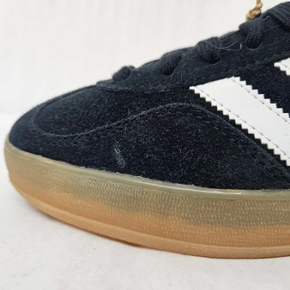Adidas Gazelle Indoor Casual‎ Sneakers JI2060 Core Black White Gum Men Size 9